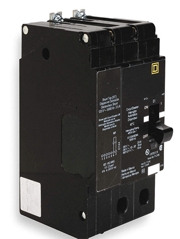 EDB24090SA 2 Pole 90 amp EDB Bolt-on w/Shunt Trip Square D