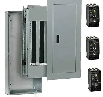 480 Volt Panelboards 3 Phase 225 Amp Main Lug Only Including 3- 3 Pole Breakers