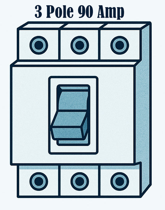 480 volt 90 amp 3 pole for your selected panelboard