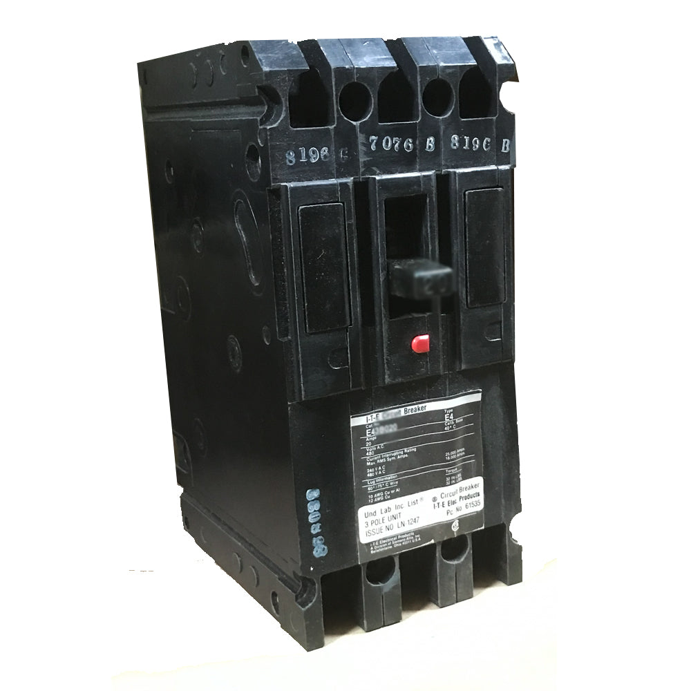 E43B020 ITE E43 3 Pole 20 Amp 480 Volt