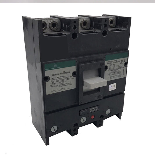 GE TJJ436300 3 Pole 300 Amp 3 Pole 480 Volt Circuit Breaker
