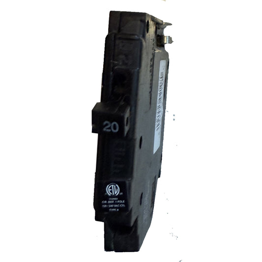 Challenger Half Size A120R 120 Volt 1 Pole 20 Amp Right Side Clip