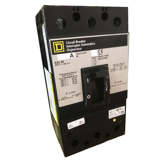 Square D KAL36250 Lug to Lug 250 Amp 3 Pole 480 Volt