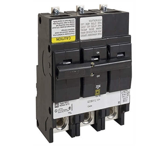 QOB3125VH 3 Pole 125 Amp 120/240 Volt Bolt-on Square D Circuit Breaker